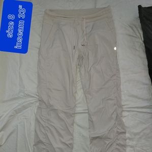 White lined Lululemon  studio pants